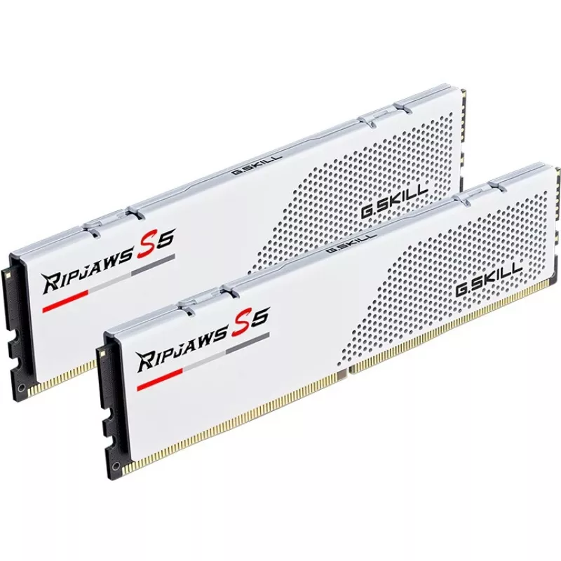 DIMM 64 GB DDR5-5600 (2x 32 GB) Dual-Kit, atmiņa balta, F5-5600J3636D32GX2-RS5W, Ripjaws S5, INTEL XMP
