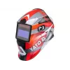 Metināšanas ķivere YATO YT-73921 ar automātiski tumšojošu filtru, tonis 9–13, PC apvalks, skata laukums 4,3×9,8 cm, baterija 3 V