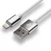 everActive kabelis USB Lightning 1m - Balts, silikons, ātrā uzlāde, 2,4A - CBS-1IW