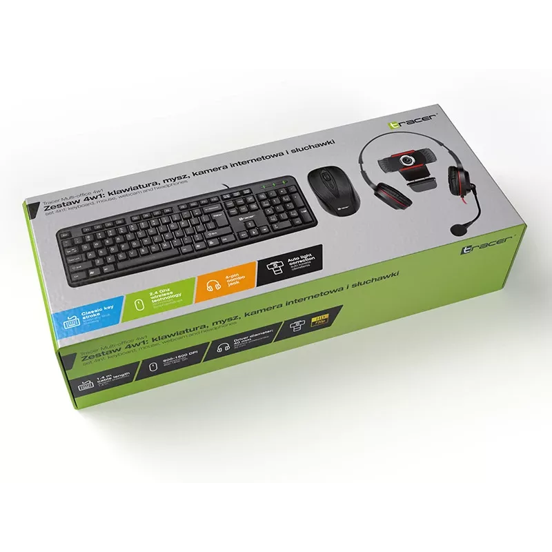 Bezvadu 4-in-1 daudzfunkciju biroja printeris TRACER 46695 ar USB savienojamību