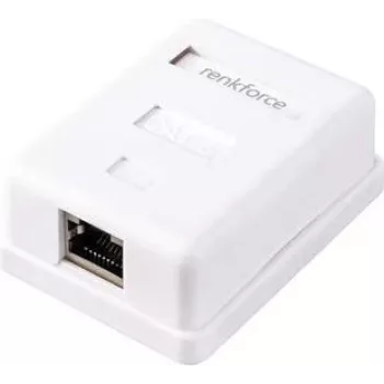 Renkforce tīkla adapteris virsmas montāžai CAT 6 1 ports balts (RF-4541182)