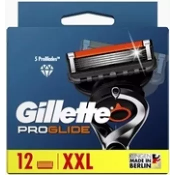 Žiletešu asmeņi Gillette Fusion5 ProGlide uzpildes iepakojums — 12 gab.
