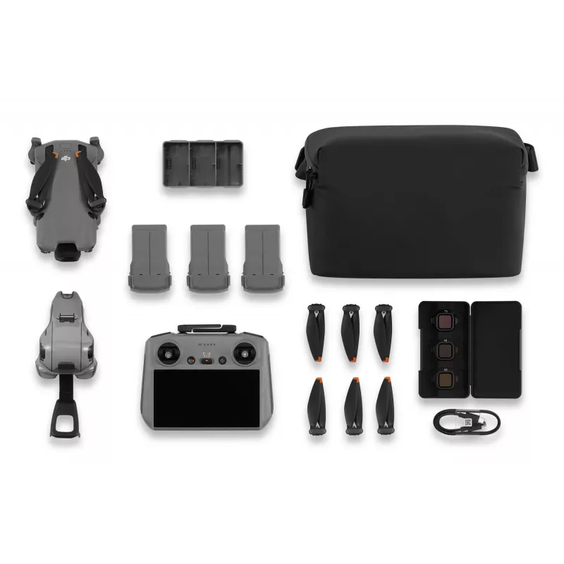 DJI MINI 5 PRO Fly More Combo (RC2) viegls 249g drons ar 50MP sensoru, Lidar, 3x baterijām, tālvadības pults ar ekrānu