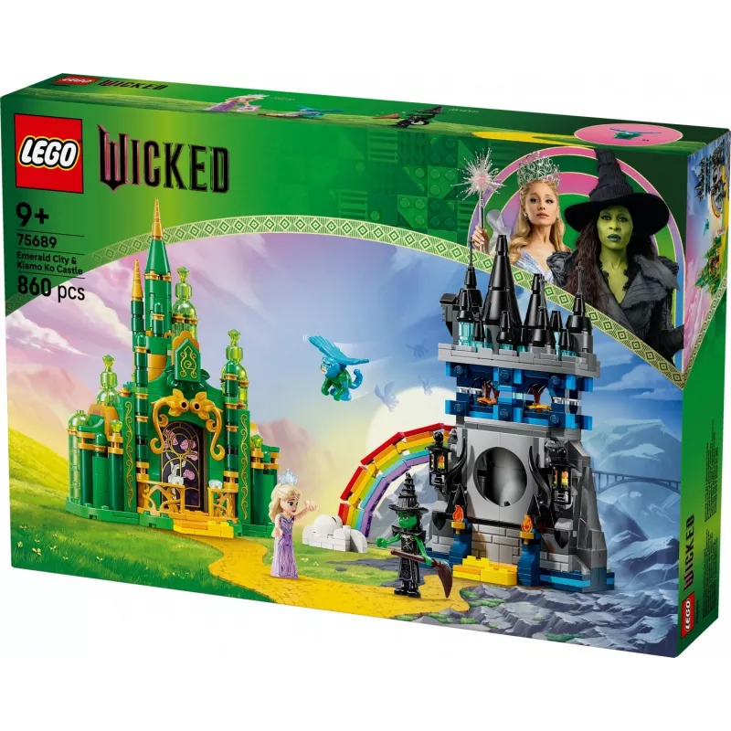 LEGO būvkomplekts Wicked 75689 — Smaragda pilsētas un Kiamo Ko pils spēļu komplekts