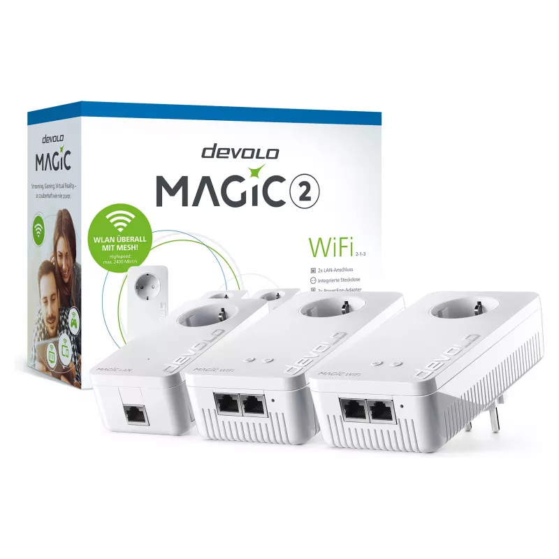 Magic 2 WiFi next Multiroom komplekts, Powerline 3 adapteris