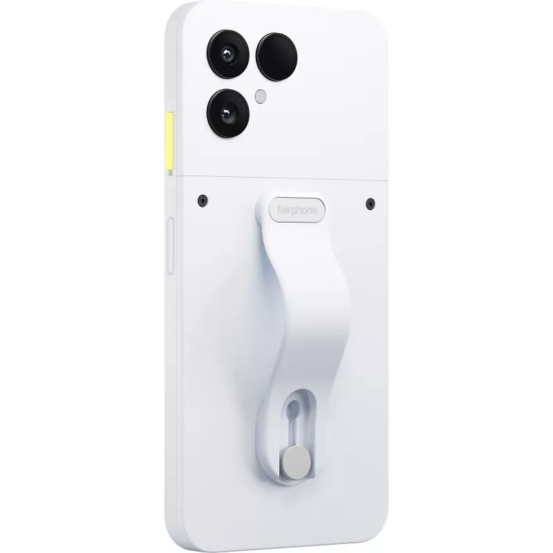 Pirkstu cilpa Cloud balta (balta Fairphone 6) Aizmugurējais vāciņš. Balts pārklājums. Oriģināls FAIRPHONE produkts — MPN: F6FNGR-1WH-WW1 · EAN: