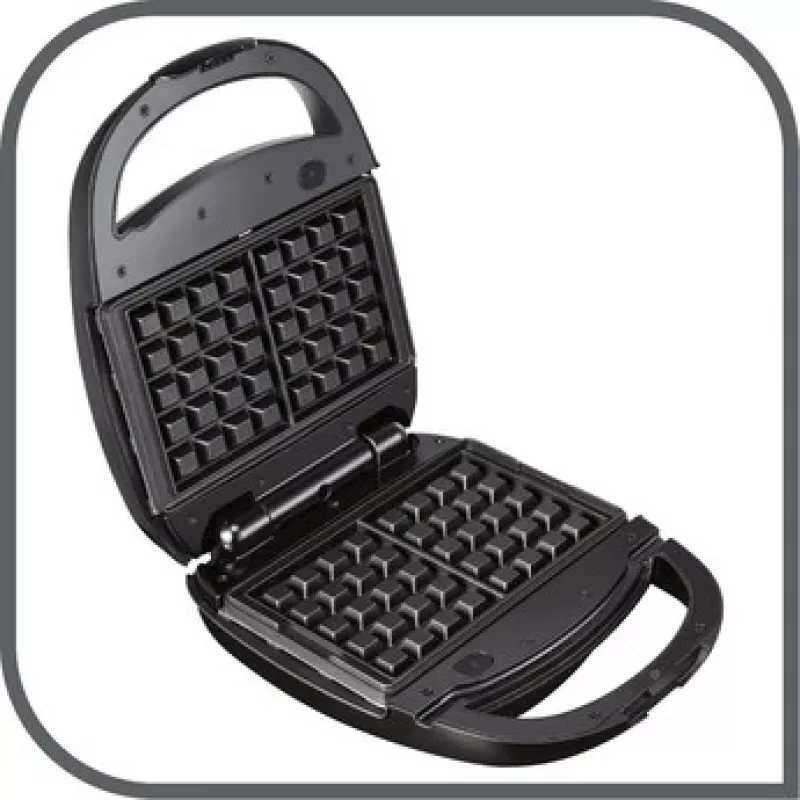Tefal SW342D38 3 vienā sendviču tosteris, melns / nerūsējošais tērauds