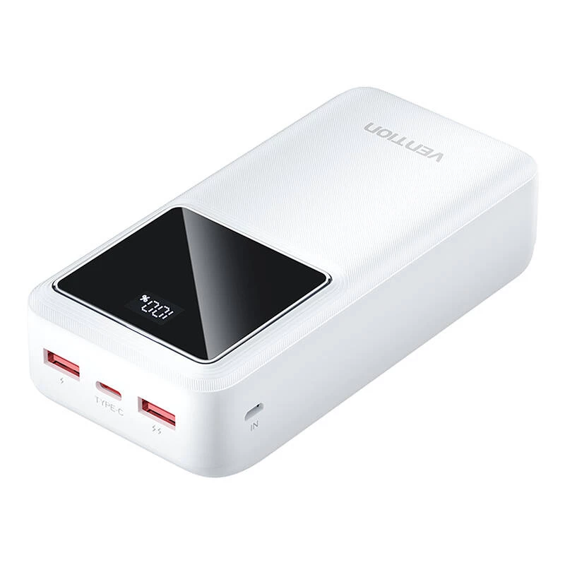 Ārējais akumulators Vention FHMW0 30000 mAh, 22,5 W, balts