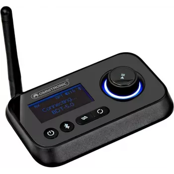 Bluetooth raiduztvērējs Omnitronic BDT-5.0 Bluetooth 5.0 diapazons 30 m