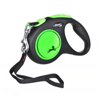 FLEXI jauna Neon M - izvelkamā pavada - 5 m