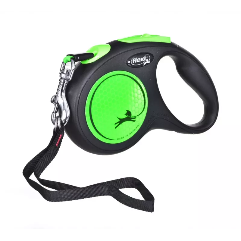 FLEXI jauna Neon M - izvelkamā pavada - 5 m