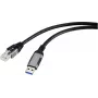 Renkforce USB, tīkla adaptera kabelis [1x USB 3.2 Gen 1 spraudnis A (USB 3.0) - 1x RJ45 spraudnis] 3.00 m alumīnija spraudnis (RF-6055788)