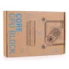 Ūdens bloks Alphacool Core 1 Aurora Carbon Brass Copper Nickel Black 72mm
