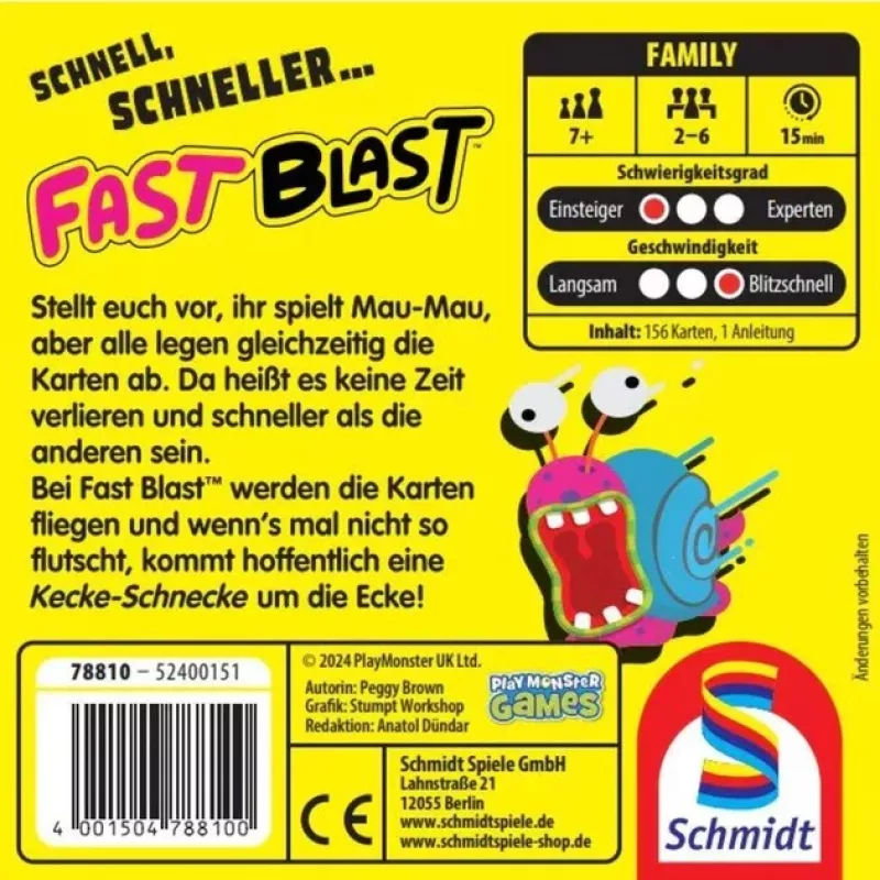 Fast Blast, kāršu spēle
