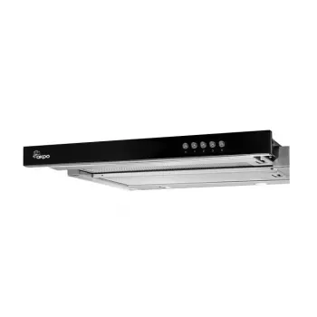 Akpo WK-7 Light Glass 50 zemskapja tvaika nosūcējs Nerūsējošais tērauds, Melns