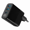 Gembird TA-UC-PDQC30LCD-BK-02 mobilās ierīces lādētājs Universāls Melns AC Ātrā uzlāde Iekštelpām