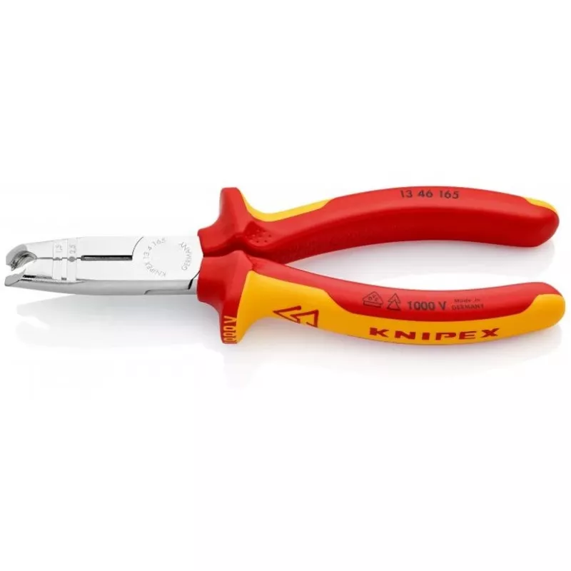 Knipex 13 46 165 kabeļu noņēmējs sarkans, dzeltens