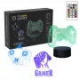Galda LED lampa MANTA SNL122RGB RGB 3D gaismas dekors, krāsu mainošs RGB, USB barošana