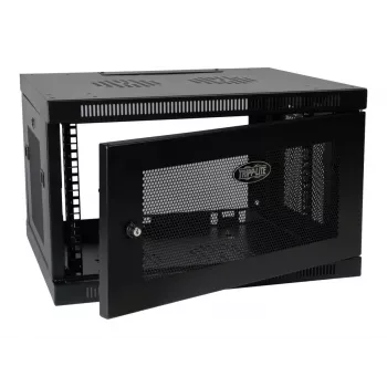 Tripp Eaton Tripp Lite Series 6U Wall Mount Rack Enclosure Server Cabinet Switch Depth Deep - Schrank Netzwerkschrank - geeignet für Wandmontage - Schwarz - 6U - 48.3 cm (19 inch)