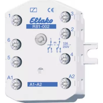 Eltako Electronics pārslēgšanas relejs slēptai/virsmas montāžai 2U 10A R81-002-230V (81002430)
