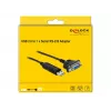 Serialais kabelis DeLOCK 66281 Melns 1,8 m RS-232 USB Type-A