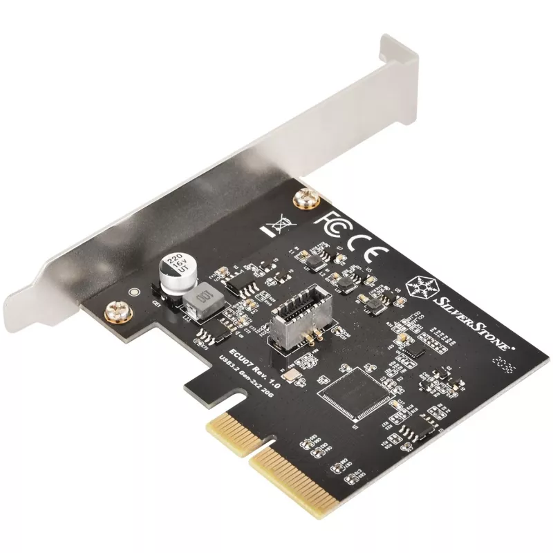 Paplašināšanas karte SILVERSTONE SST-ECU07 USB 3.0 PCIe — PCI Express USB 3.0 adapteris