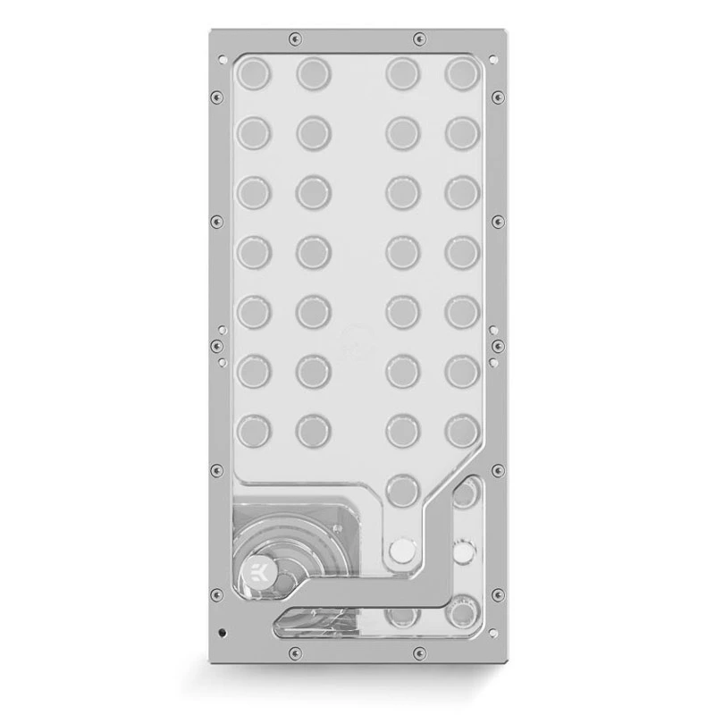 Distroplate ek water blocks EK-QuantumX Loophole D5 PWM sudraba — sadales plāksne D5 sūknim, sudraba apdare