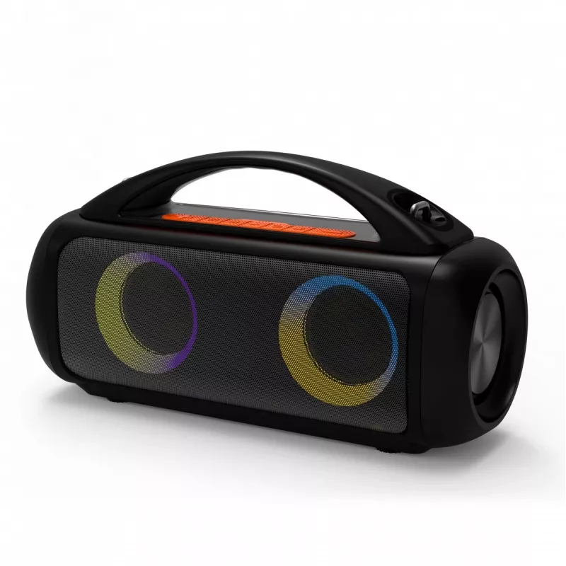 Pārnēsājams skaļrunis MEDIA-TECH MT3184 — Bluetooth 5.3, 60W RMS, IPX5, Li-Ion akumulators 16h, USB-C uzlāde, MicroSD, TWS, mikrofons, tālvadība