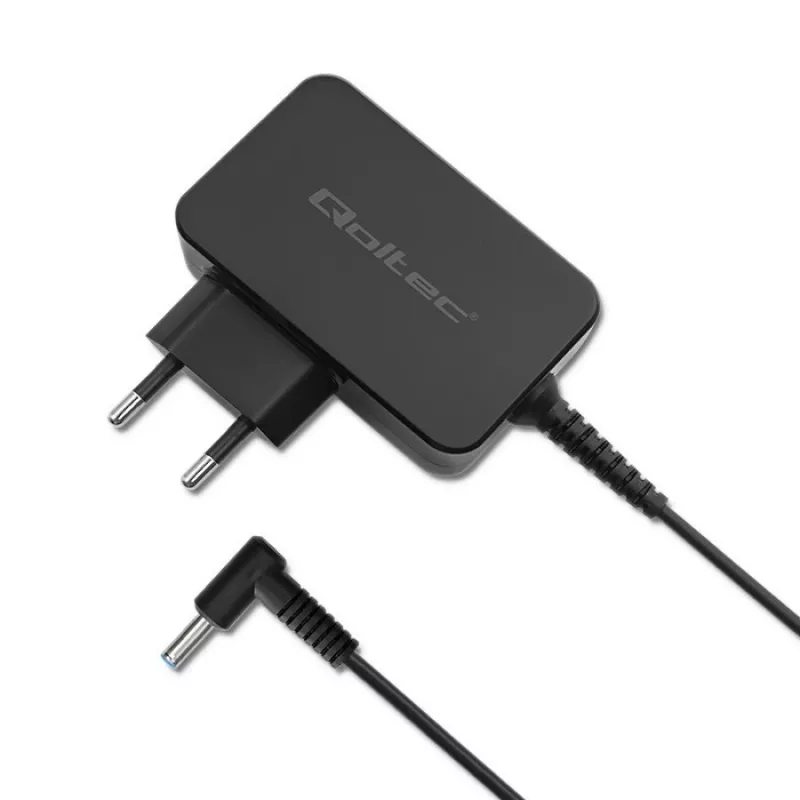 Maiņstrāvas barošanas adapteris QOLTEC 51033 klēpjdatoriem, 45 W, 19,5 V, 2,31 A, 220–240 V, iekštelpām, melns, 1,7 m kabelis