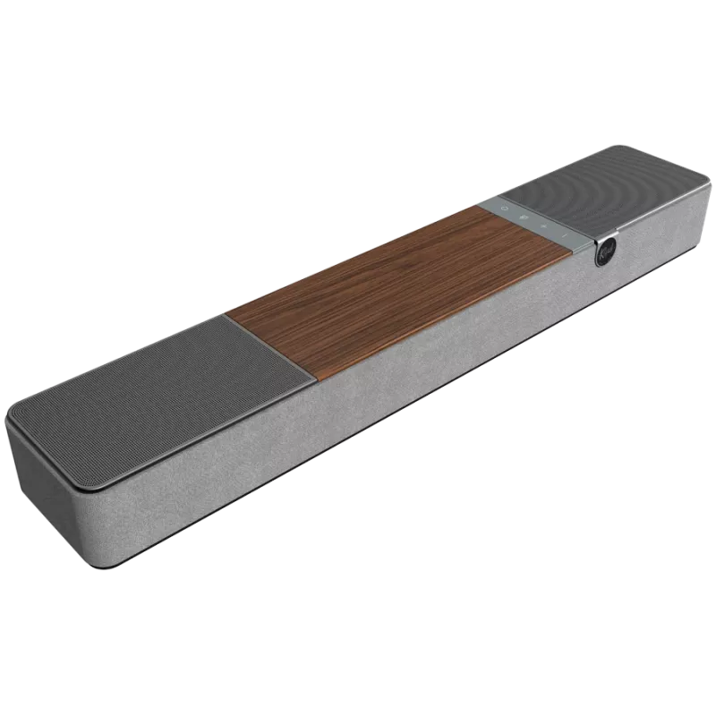 Soundbar KLIPSCH Flexus CORE 100 — 2.1 kanāli, 100 W, iebūvēts zemfrekvenču skaļrunis, pelēks/valriekstkoks