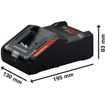 Powertools Expert Schnell-Ladegert EXAL18V-160 (melns, AMPShare Alliance)