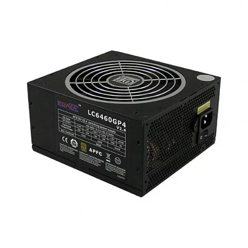 LC Power GP4 Series LC6460GP4 V2,4 - Barošanas bloks (iekšējais) - ATX12V 2,4 - 80 PLUS Gold - 460 W - aktīvs PFC (LC6460GP4)
