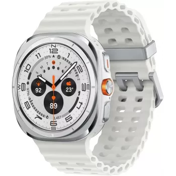 Viedpulkstenis Samsung Galaxy Watch Ultra 47 mm Titanium White — AMOLED 1,5 collas, 4G, 64 GB, 590 mAh