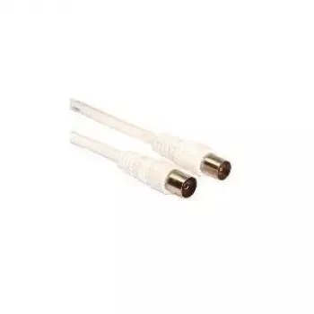 Wentronic Goobay antenas pieslēguma kabelis, balts, 10 m - IEC/Coax spraudnis IEC/Koax kontaktligzda (11514)
