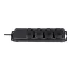 Brennenstuhl pagarinātāja kontaktligzda IP44 4-vietīga melna 2,0m H07RN-F 3G1,5 - Pagarinātājs - maiņstrāva 230 V - izejas pieslēgvietas: 4 - 2 m (1159960)
