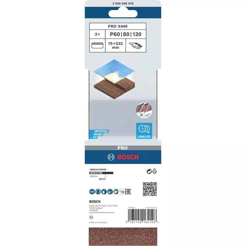 Slīpēšanas lente Bosch 2 608 606 078