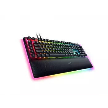 RAZER BlackWidow V4 Pro tastatūra ar zaļajiem slēdžiem - ASV izkārtojums