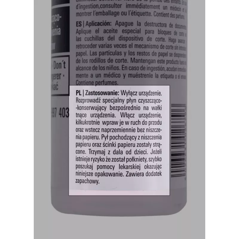Eļļošanas eļļa HSM 1235997403, 0,25 L, caurspīdīga/balta, viena iepakojumā
