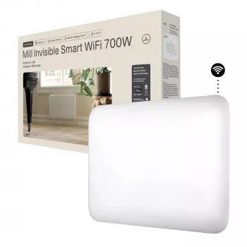 Mill Invisible Smart WiFi sildītājs PA700WIFI4 700 W telpām līdz 12 m² balts IPX4