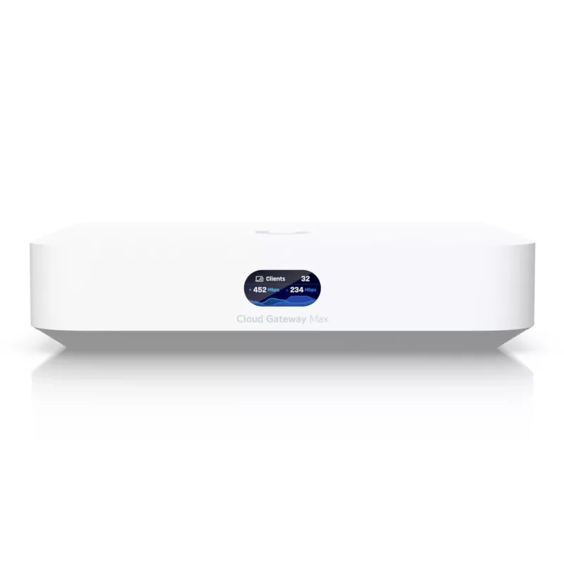 Ubiquiti UCG-MAX-EU Kontrolieris, vārteja, 512 GB NVMe SSD, 4x 2.5G LAN, 1x 2.5G WAN
