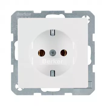 Kontaktligzda Tipa F berker 47436089, 16 A, 250 V, balta, duroplast korpuss