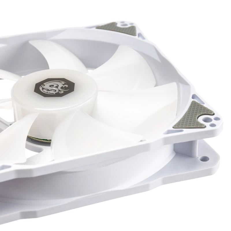 120mm ARGB ventilators BitsPower Notos — balts, modelis BPTA-FX1812NTWH-1