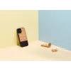 Aizsargājošs tālruņa maciņš Man and Wood iPhone 12 mini modelim Herringbone Nero Melns