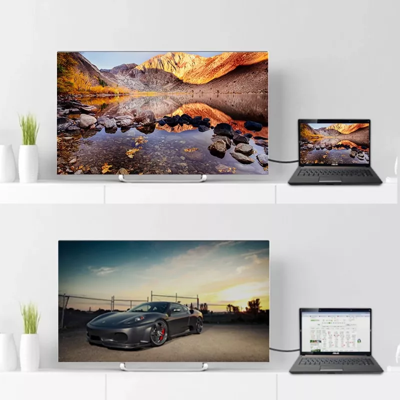 DisplayPort kabelis Unitek Y-C609BK — 3 m, vīriešu-vīriešu, melns