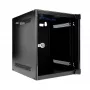 EXTRALINK LITE 6U 10 280X310 SIENAS STIPRINĀMA STATĪVU SKAPJA MELNS