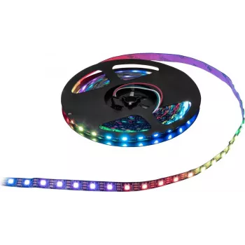 LED pikseļu lente EUROLITE 50530210 2,5m RGB 5V – adresējama LED lente, 2,5 m garums, 5V barošana, RGB