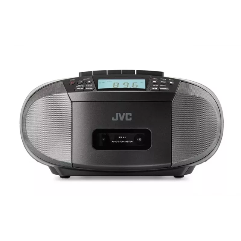 Radio atskaņotājs JVC RC-E444B melns ar CD atskaņotāju un FM uztvērēju