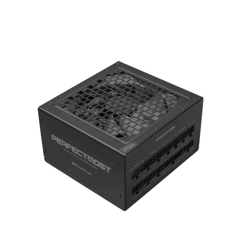 Barošanas bloks DarkFlash PMT1250 Melns — ATX galddatora barošanas bloks, 1250 W, kabeļi ar uzmavām