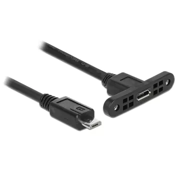 USB kabelis DeLOCK 85245 USB 2.0 0,25 m Micro-USB B melns