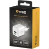 USB C/A tīkla lādētājs YENKEE YAC G38 20W 3A ar Power Delivery atbalstu (USB‑C un USB‑A)